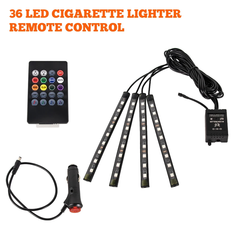 DriveGlow™ Smart RGB Car Interior Light Kit