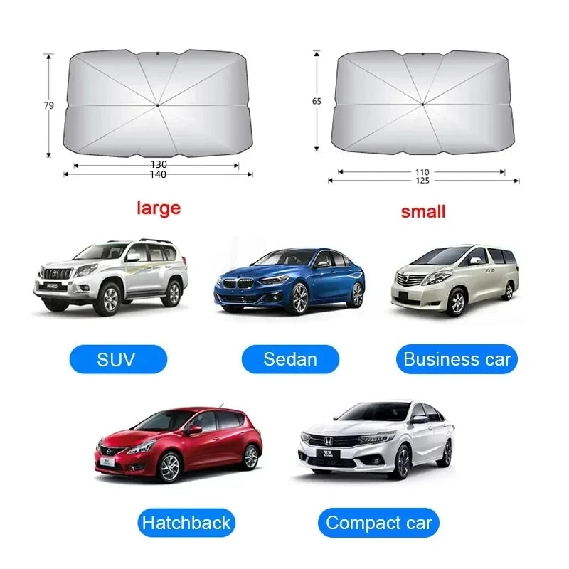 SunVault Pro™ Car Umbrella Sunshade