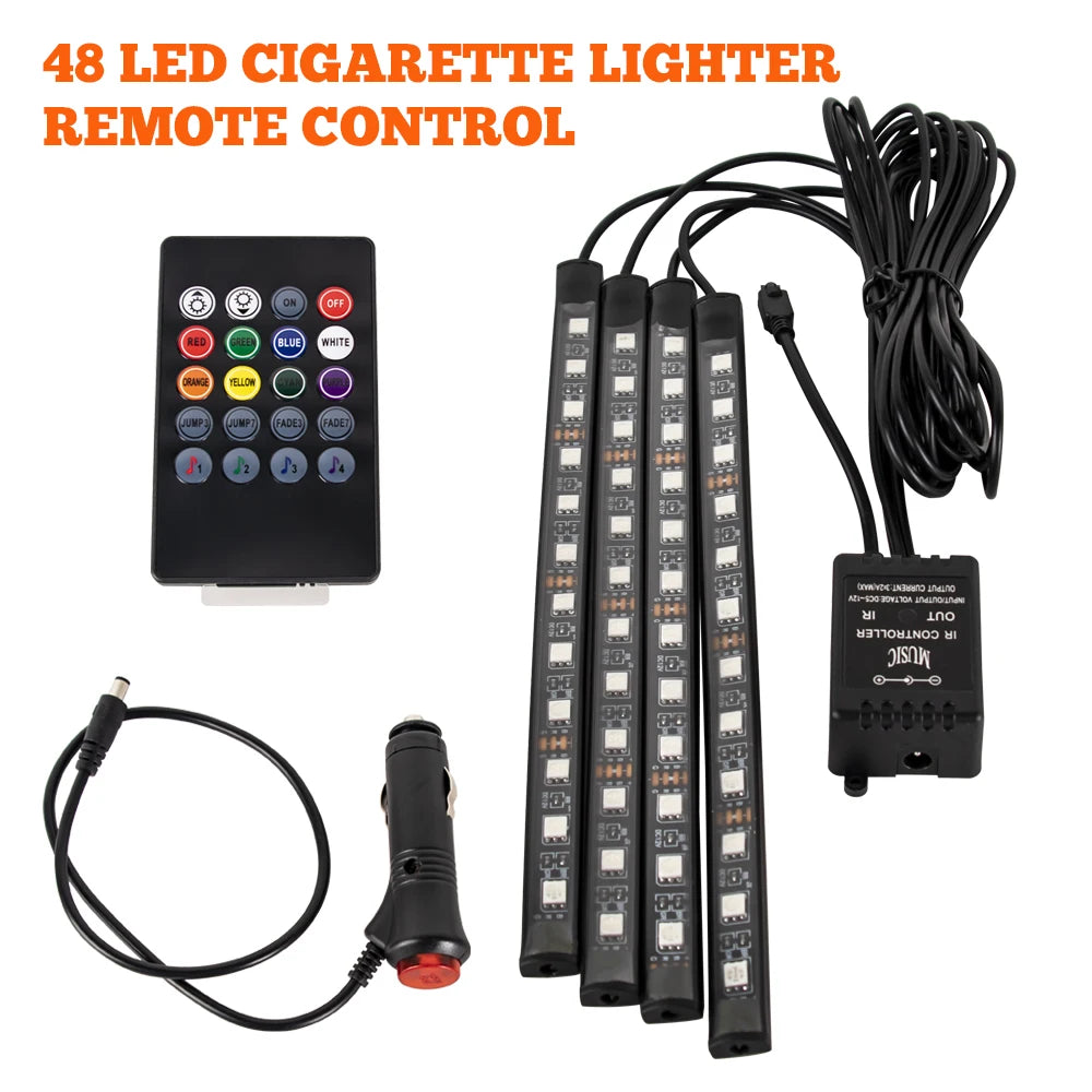 DriveGlow™ Smart RGB Car Interior Light Kit