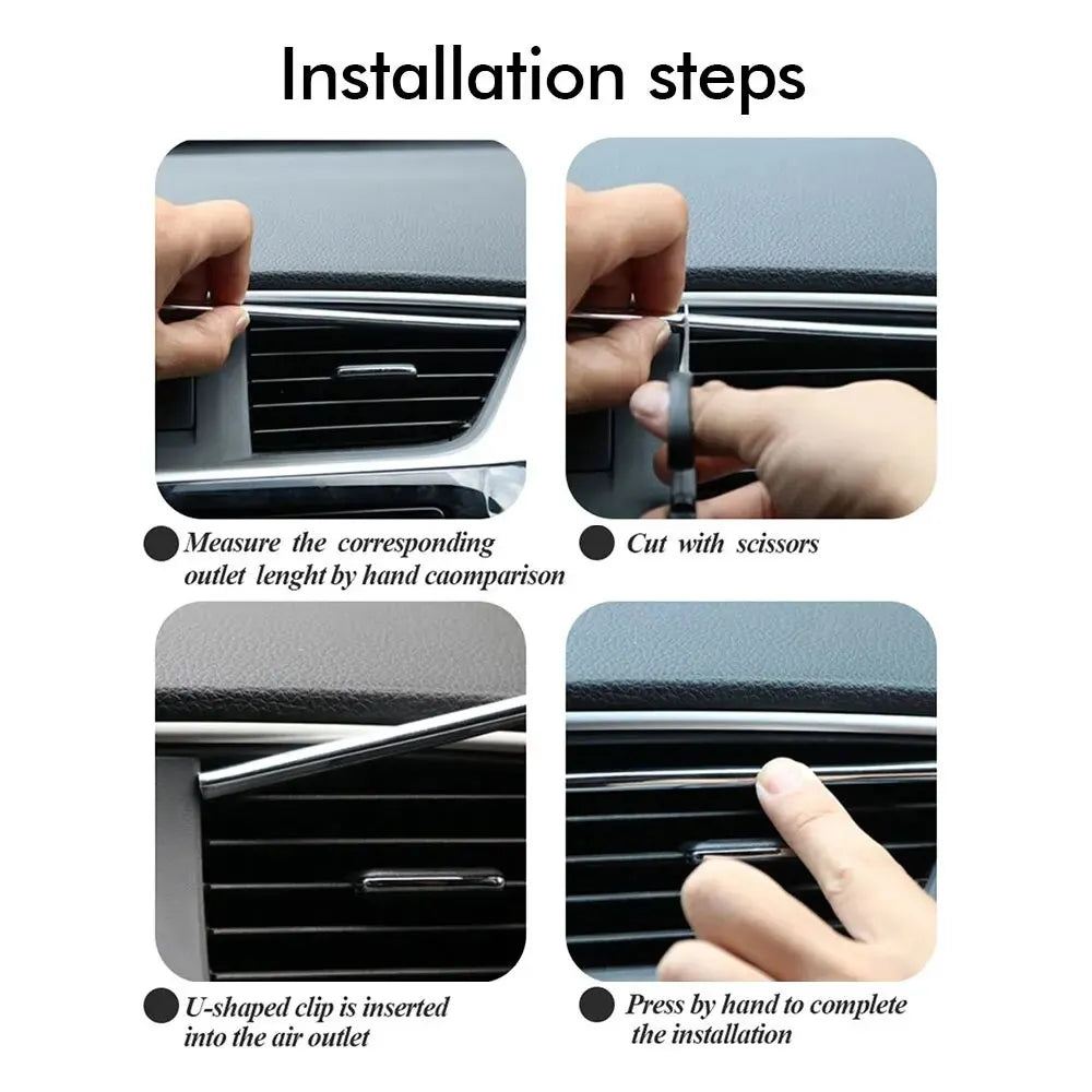 AirLine Edge™ 10Pcs 20cm Interior Vent Trim Strips