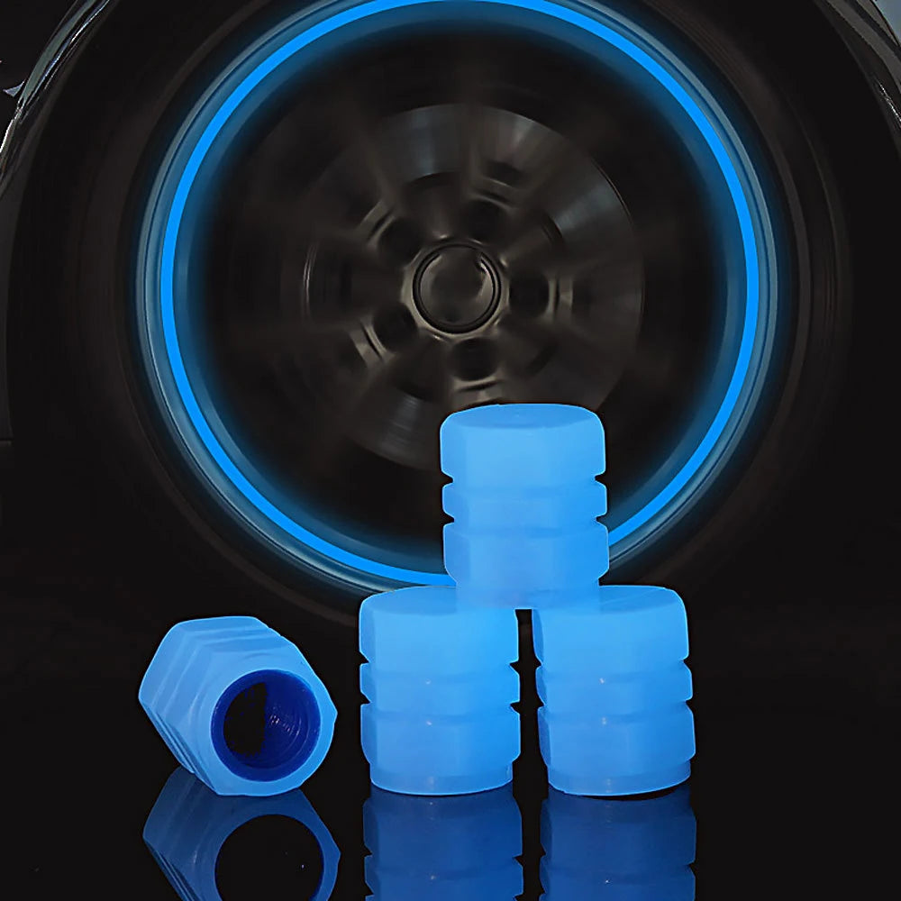 LumiValve™ Fluorescent Tyre Valve Caps