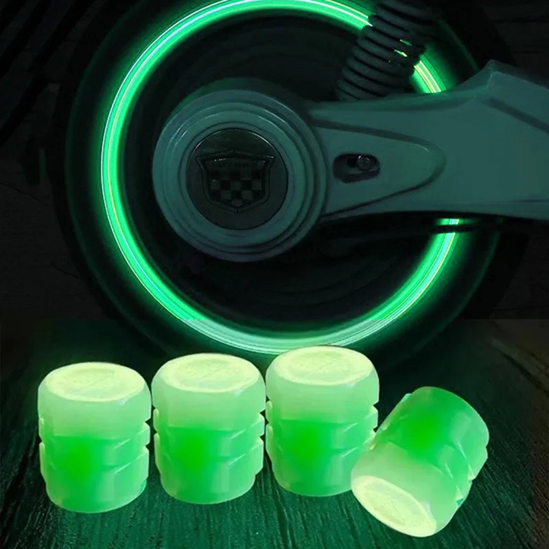 LumiValve™ Fluorescent Tyre Valve Caps