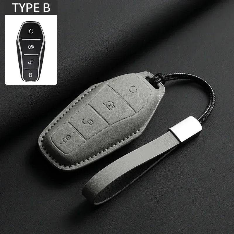 KeyGuard™ Luxe Leather Car Key Case