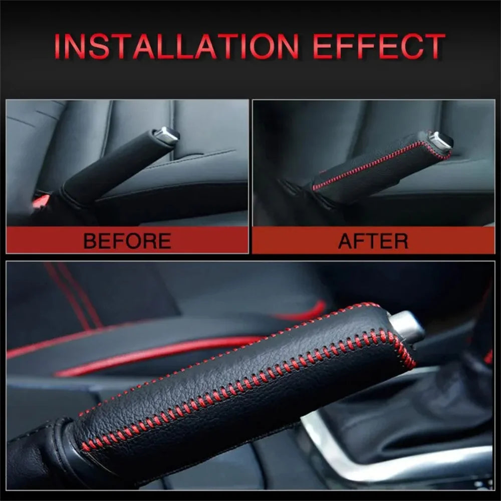 GripLux™ Leather Handbrake Cover