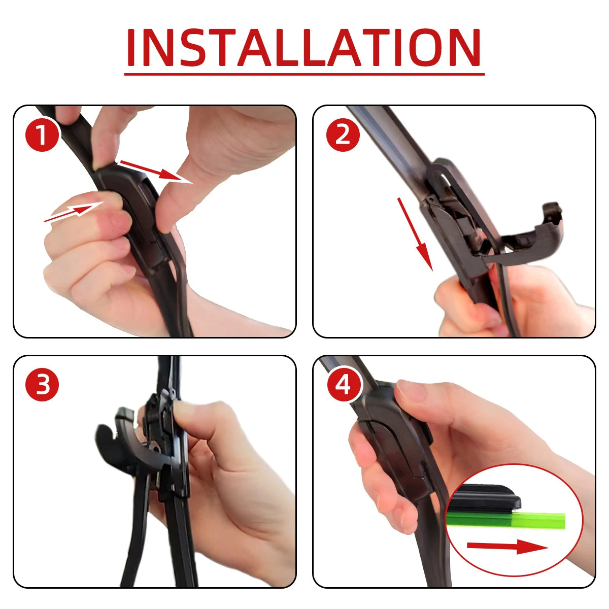 KIT 2PCs - ClearDrive Flex™ Universal J-Hook Wiper Blades