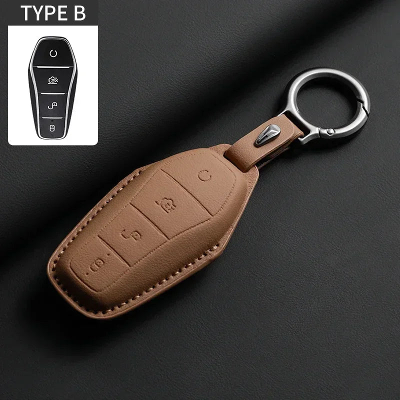 KeyGuard™ Luxe Leather Car Key Case