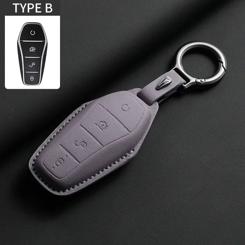 KeyGuard™ Luxe Leather Car Key Case