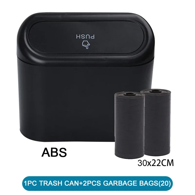 PushBin™ Compact Car Trash Can