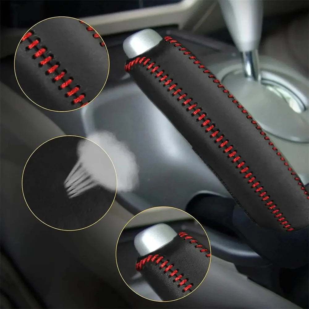 GripLux™ Leather Handbrake Cover