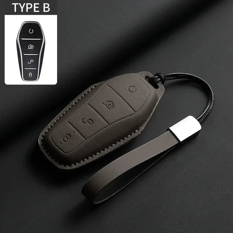 KeyGuard™ Luxe Leather Car Key Case