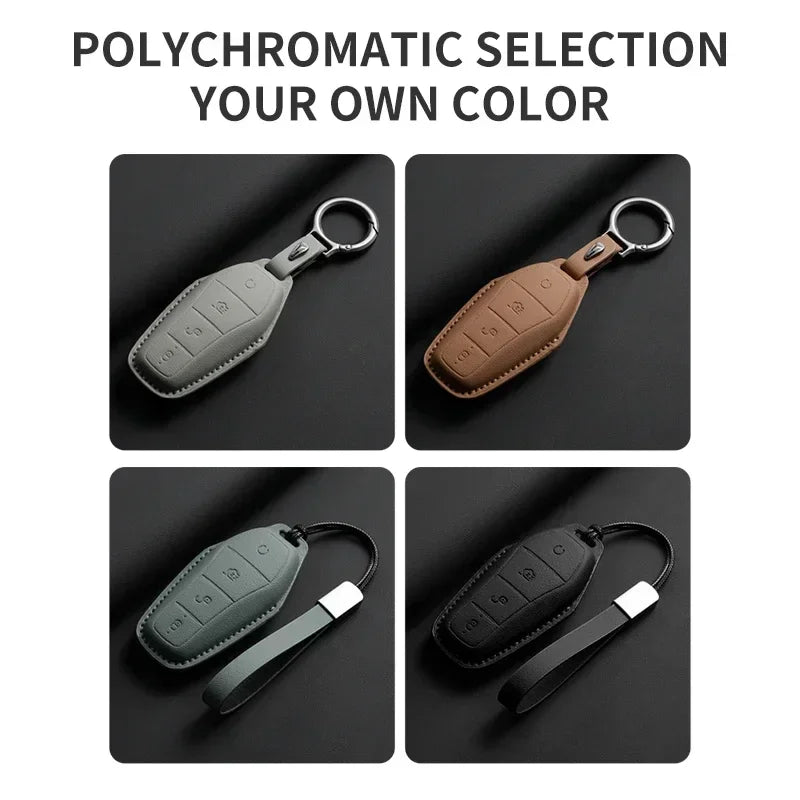 KeyGuard™ Luxe Leather Car Key Case