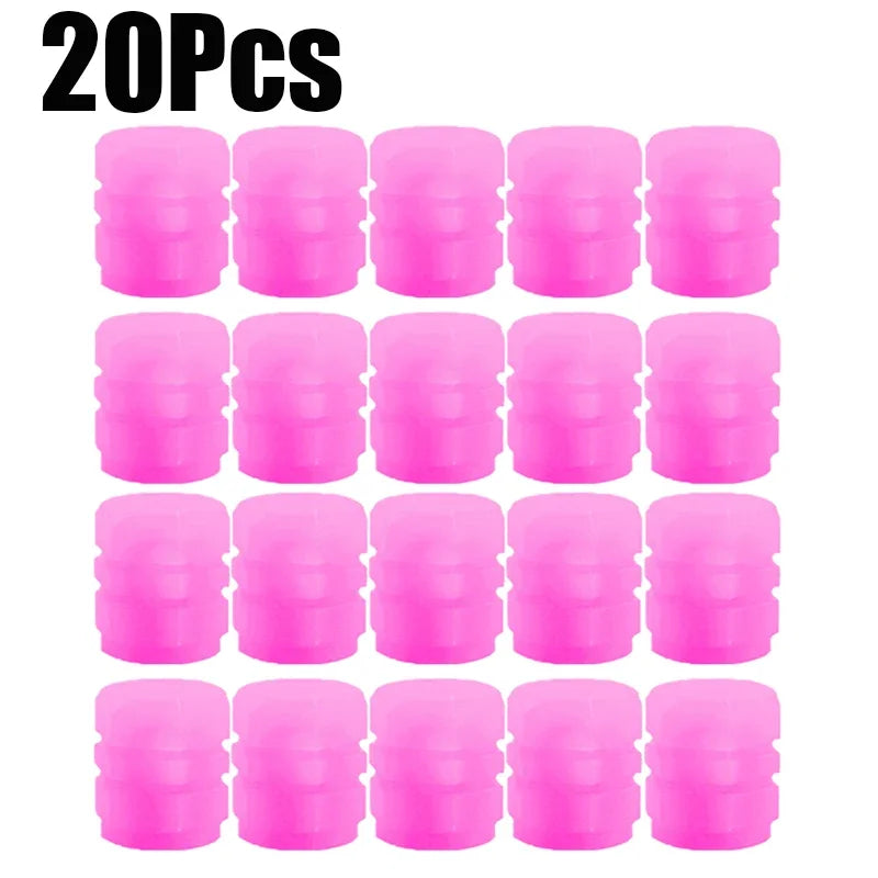 LumiValve™ Fluorescent Tyre Valve Caps
