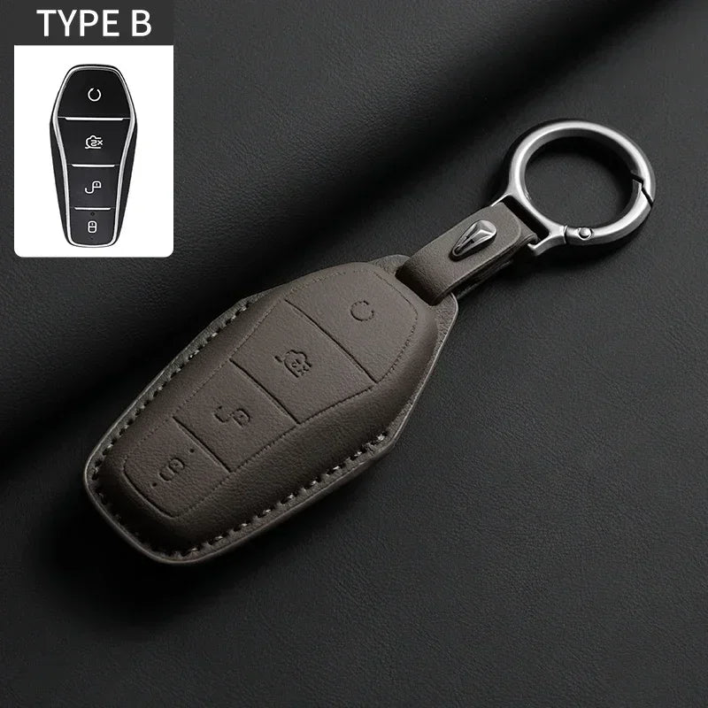 KeyGuard™ Luxe Leather Car Key Case