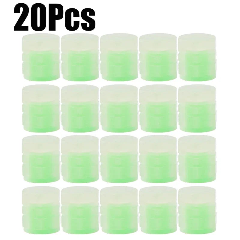 LumiValve™ Fluorescent Tyre Valve Caps