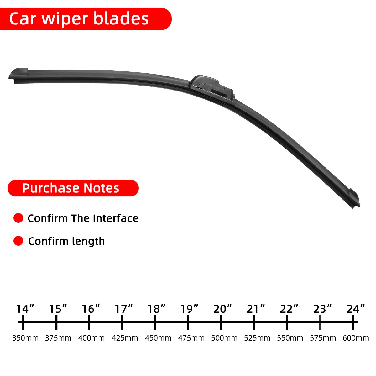 KIT 2PCs - ClearDrive Flex™ Universal J-Hook Wiper Blades