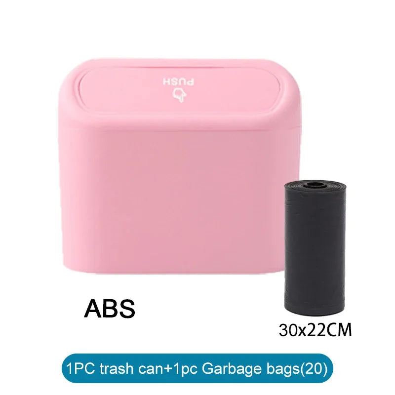 PushBin™ Compact Car Trash Can