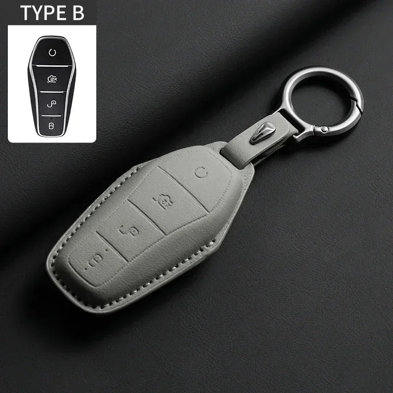 KeyGuard™ Luxe Leather Car Key Case