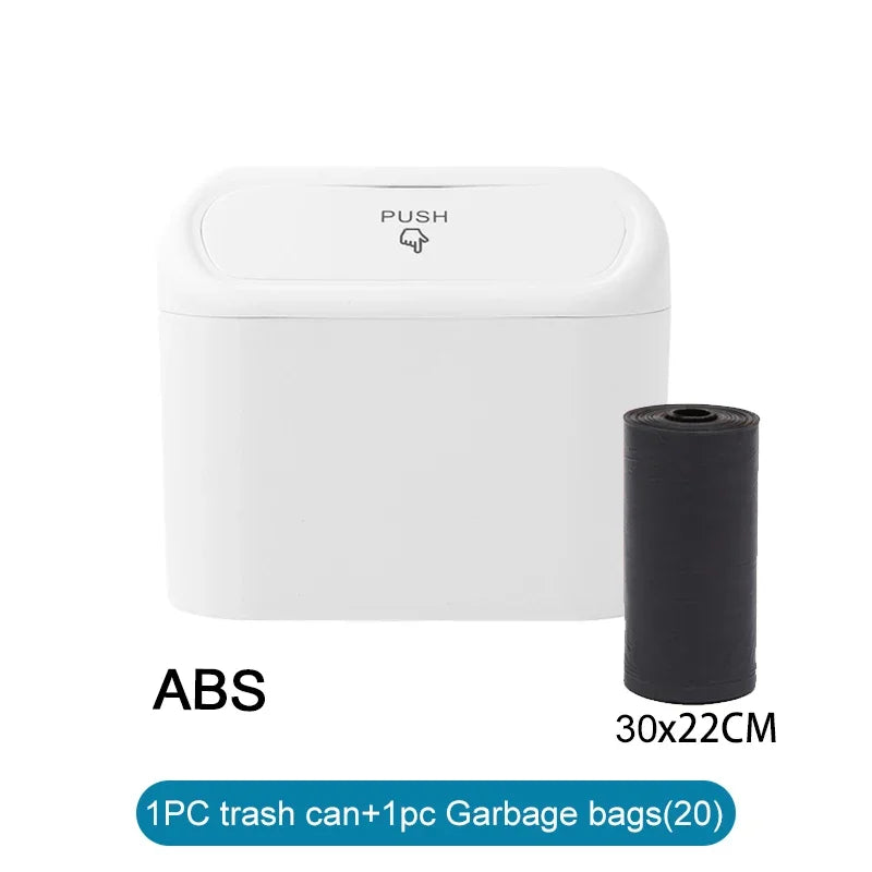 PushBin™ Compact Car Trash Can