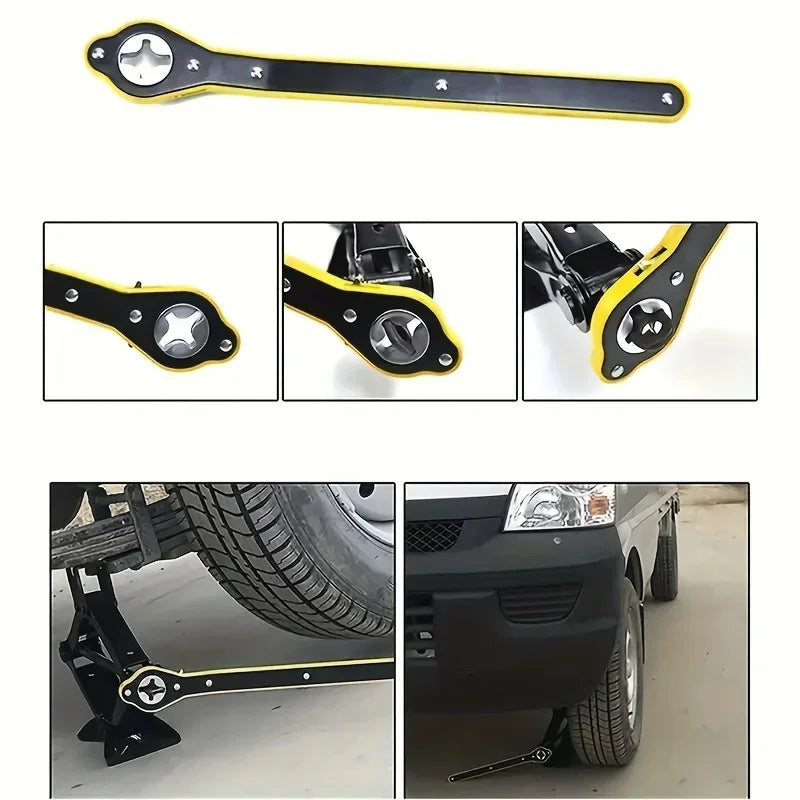 TorqueLift™ Universal Car Jack Ratchet Wrench