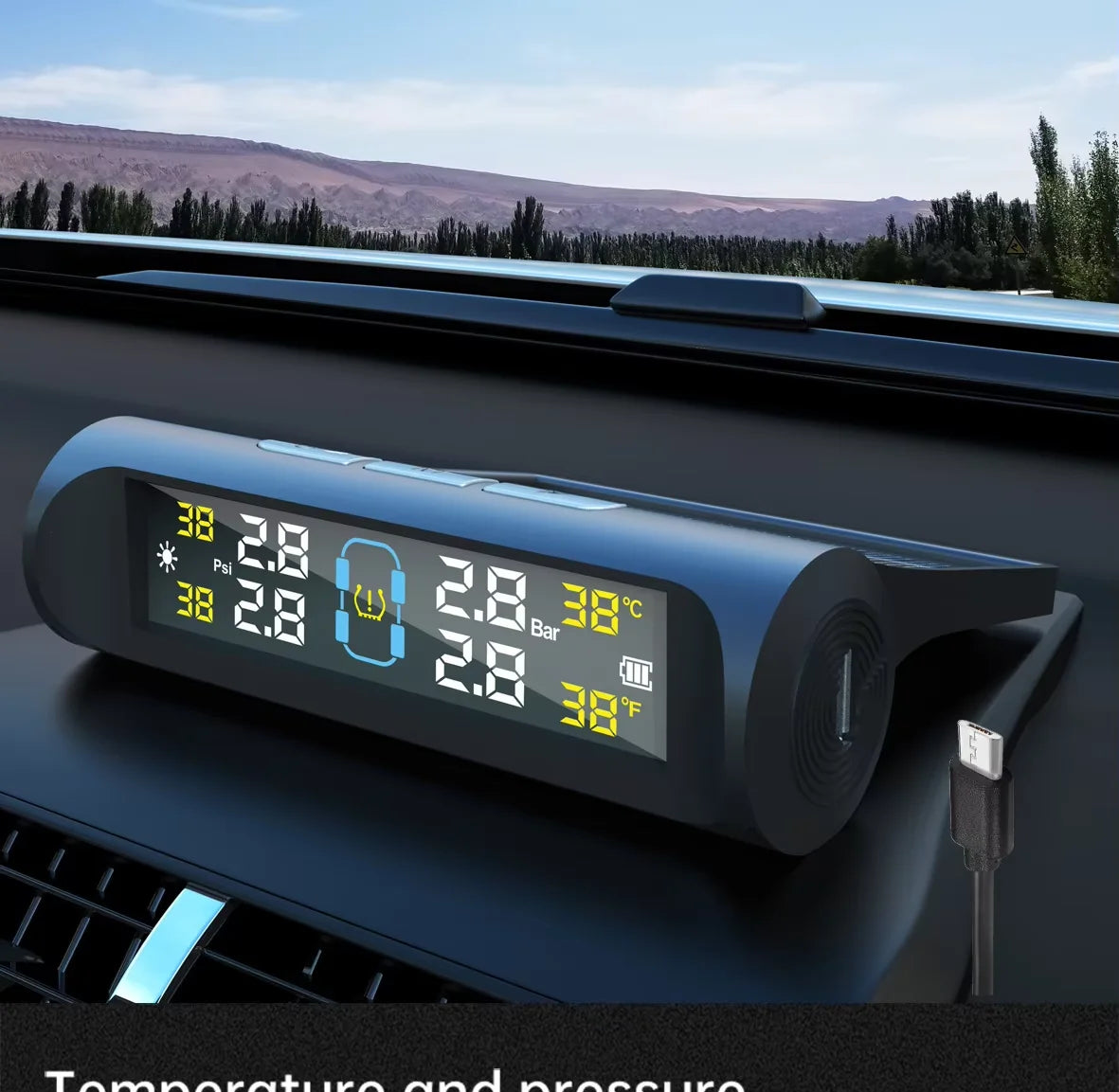 TyreSense™ Solar Smart TPMS Monitor