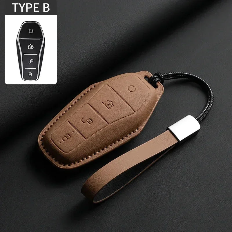 KeyGuard™ Luxe Leather Car Key Case