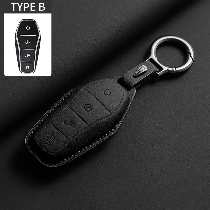 KeyGuard™ Luxe Leather Car Key Case