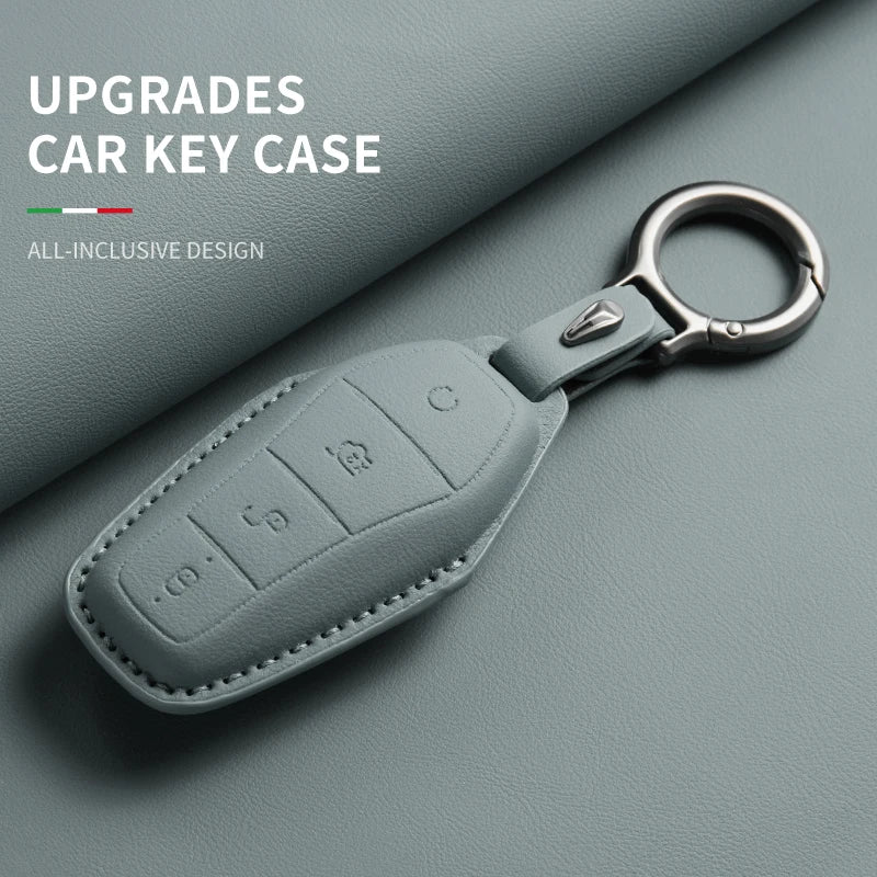KeyGuard™ Luxe Leather Car Key Case