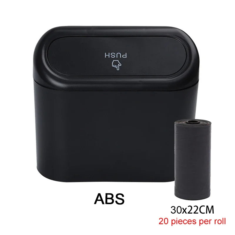 PushBin™ Compact Car Trash Can