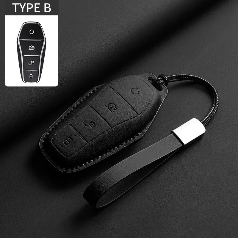 KeyGuard™ Luxe Leather Car Key Case
