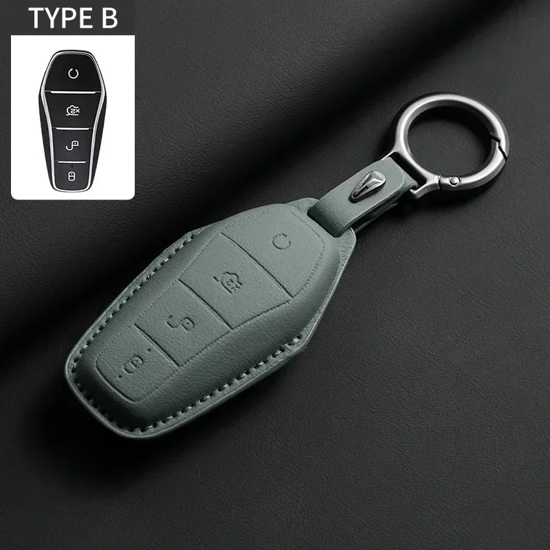 KeyGuard™ Luxe Leather Car Key Case