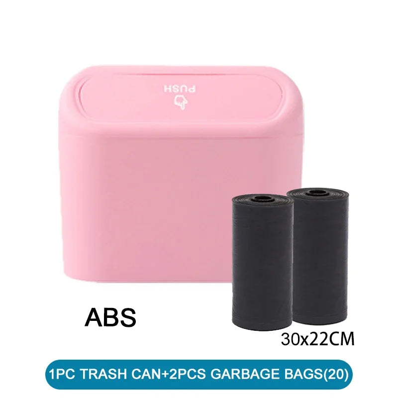 PushBin™ Compact Car Trash Can