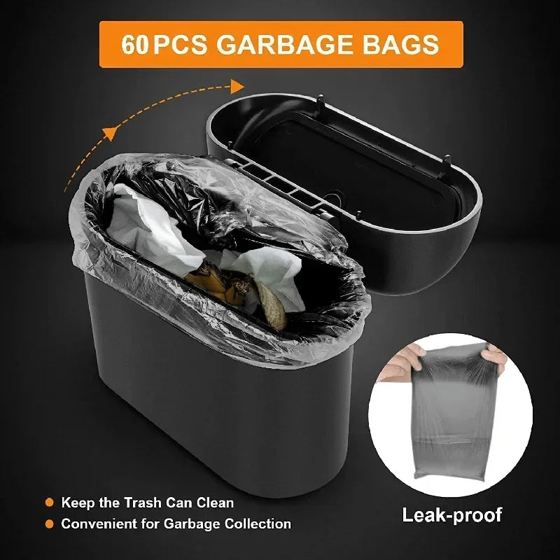 PushBin™ Compact Car Trash Can