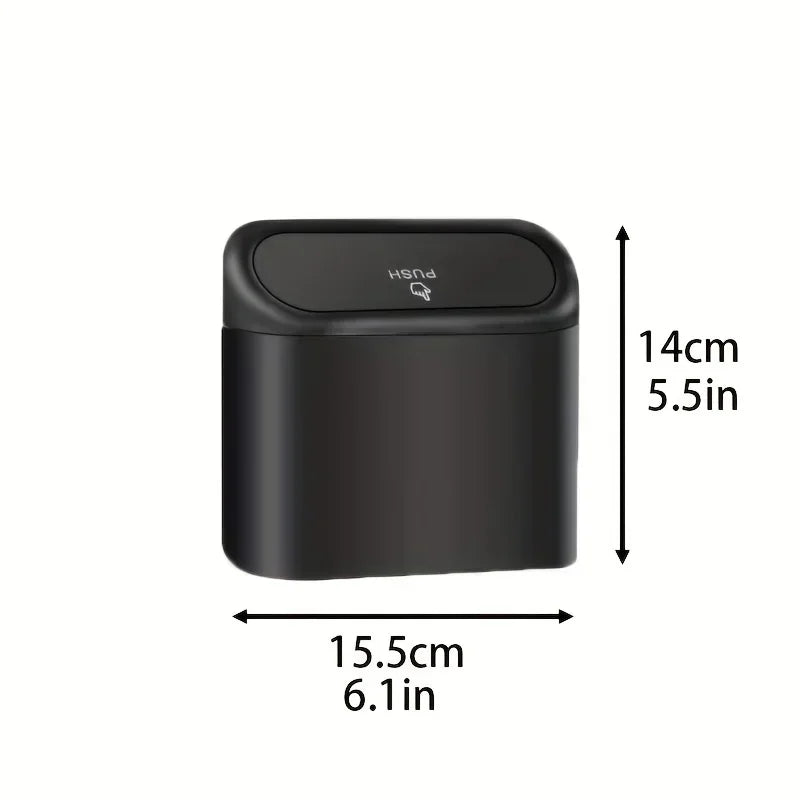 PushBin™ Compact Car Trash Can
