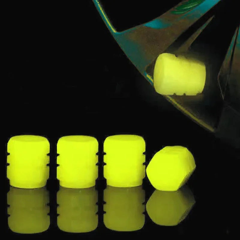 LumiValve™ Fluorescent Tyre Valve Caps