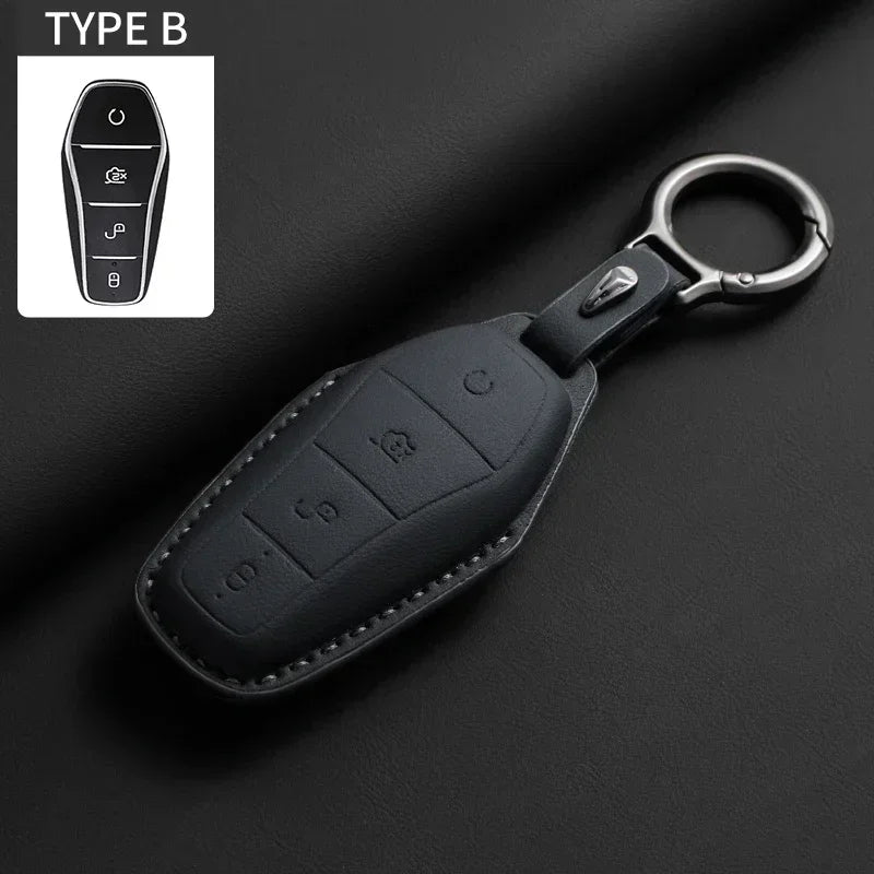 KeyGuard™ Luxe Leather Car Key Case