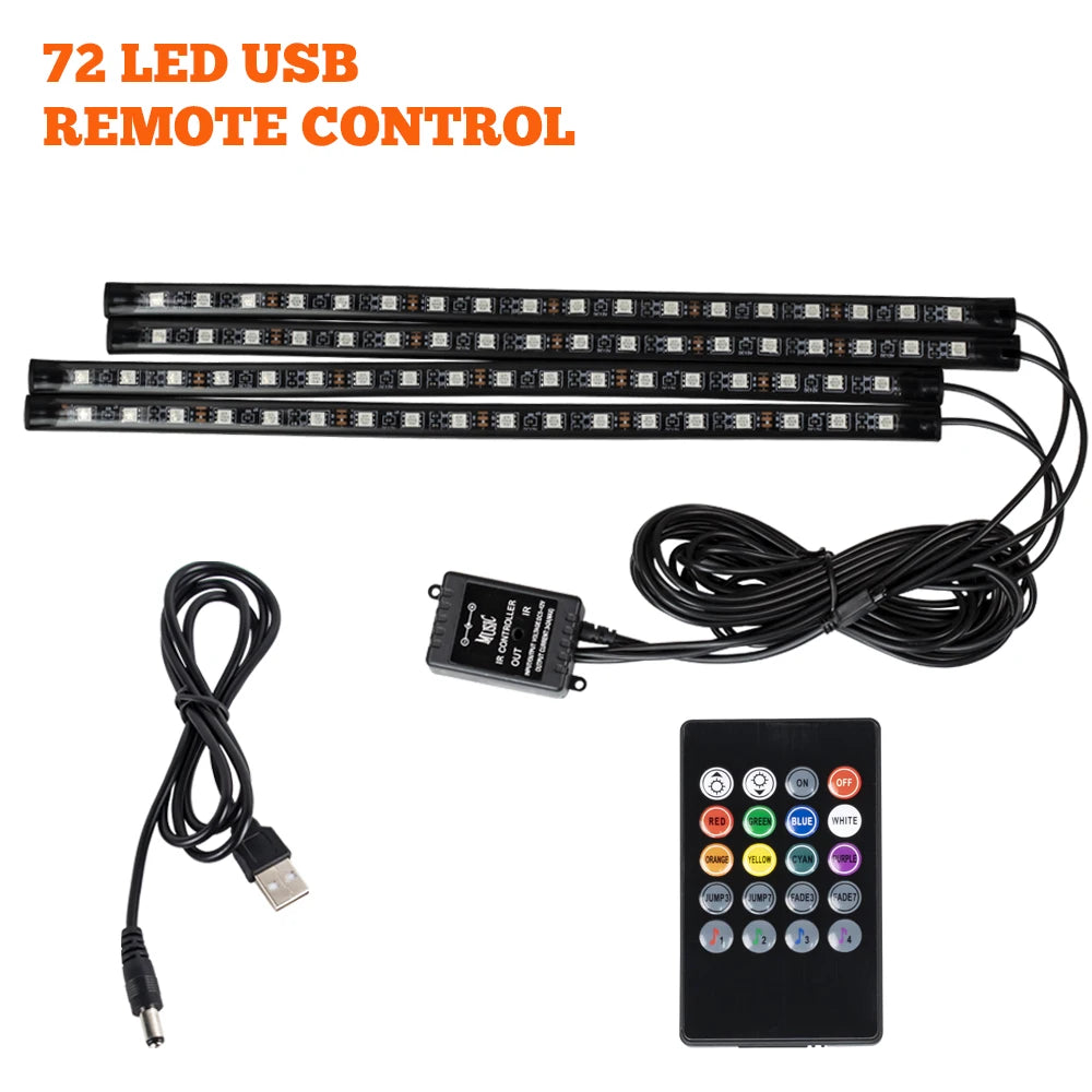 DriveGlow™ Smart RGB Car Interior Light Kit