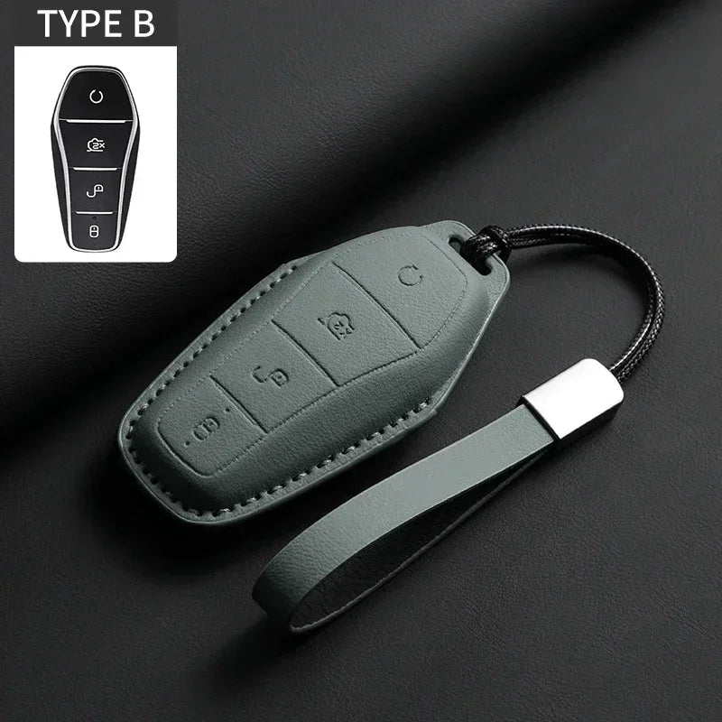 KeyGuard™ Luxe Leather Car Key Case
