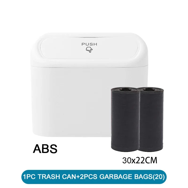 PushBin™ Compact Car Trash Can