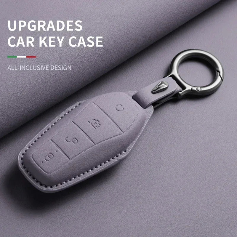 KeyGuard™ Luxe Leather Car Key Case